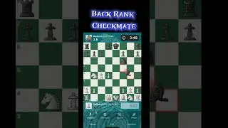 The Example of a Back rank Checkmate🤫🏀#chess #siciliandefense #chessgame #chessplayer #chesscom