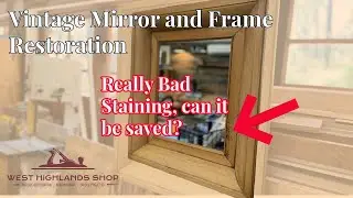 How to Restore a Mirror Frame, or Any Antique