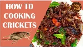 How to Cooking Crickets  for Yummy! - 4K Video