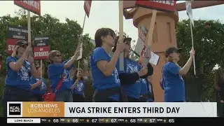 WGA strike enters 3rd day