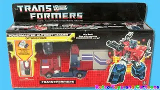 The Transformers Optimus Prime Powermaster Autobot Leader Hasbro Commercial Retro Toys and Cartoons