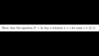 Real Analysis Problem 19 (Intermediate Value Theorem)