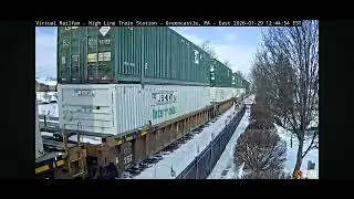 KCSM 4666 Leading NS AC44C6M 4449 Intermodal Train in Greencastle, Pennsylvania @VirtualRailfan