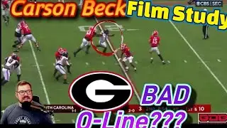Carson Beck OR O Line? Who's  REALLY To Blame. FILM STUDY!!!
