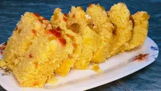 Semolina cake recipe/Eggless rava cake recipe/सूजी केक/