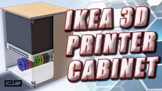 How To Build A Rolling 3D Printer Cabinet Using IKEA Parts!