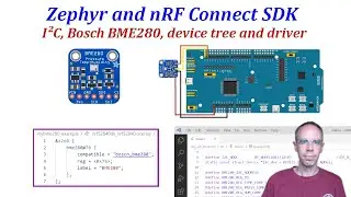 Zephyr и Nordic nRF Connect SDK - 03b Температура, давление и влажность от Bosch BME280