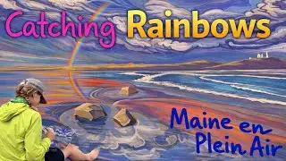 New England Road Trip: Finding a Rainbow to Paint on a Quiet Maine Beach near York