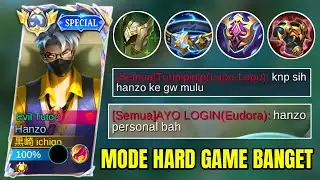 MOMEN HANZO HARD GAME! CARA HANZO LAWAN META LOCK SUPAYA BISA MENANGIN GAME - Mobile Legends
