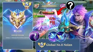 BEGINI CARA COMBO NOLAN TERSAKIT! TIPS NAIK IMORTAL DENGAN CEPAT #mobilelegends 