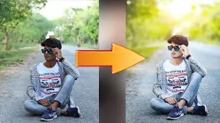 Photoshop Yellow Tone Photo Editing Tutorial||Moody Light Yellow Tone Effect #Studio 9 Editz