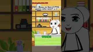 Boss vs Gen Z PTO&mdash;guess who won 👀🤣  #animation #manager #corporate #comedy #pto #genz