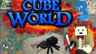 Minecraft XBOX - Cube World {3} - The Sideways Dungeon!?!