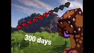 HOW I SURVIVED 300 DAYS IN MINECRAFT SURVIVAL!