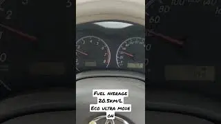 Best Fuel Average of Toyota Corolla Gli 1.3 (20.5km/L)