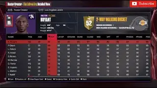 NBA 2K24 LeBron Era Full Roster Preview