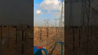 765 Kv Isolator Alignment🔧👷&zwj;♂️ #electrical #work #substation #engineering #hardwork #viral #ytshort.