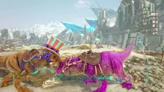 Ark Official Small Tribe | PvP Clip + Jumping Drops | PS4