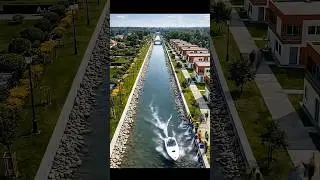 From Construction Chaos to Urban Paradise | Cinematic Canal & Smart Housing Transformation#shorts