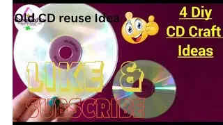 3 smart and easy diy projects ! Old CD reuse idea 💡 don't throw your old CDS away #diy#carft