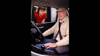 Senior Citizen in Fast Food Drive Through