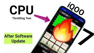 iQOO 7 CPU Throttling Test After Software Update 🔥🔥🔥