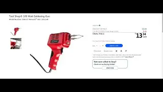 MARX / LIONEL / ELECTRIC REPAIR / INEXPENSIVE SOLDERING GUN / MENARDS $ 14 / WORKS