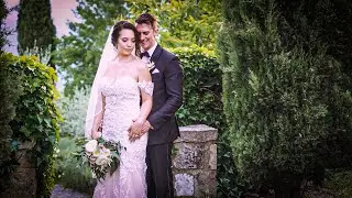 Wedding trailer with drone in Borgo Corsignano, Arezzo