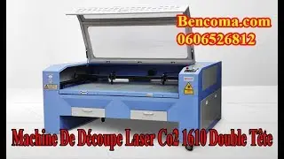Machine De D&eacute;coupe Laser - Machine De Gravure Et D&eacute;coupe Laser Co2 1610 Double T&ecirc;te  - Bencoma