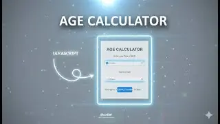 Age Calculator || HTML || CSS || JavaScript || Frontend || Step by Step Tutorial || @CodlerOfficial