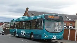 Buses & Trains at Burton On Trent Railway Station   August 2018