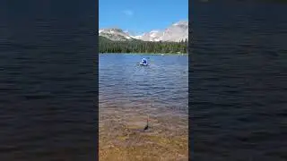 First time kayaking at Brainard Lake Colorado #nature #adventure #colorado #kayaking