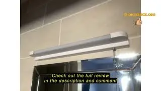 Review Luxvista 7W LED Bathroom Mirror Light with Pull Cord Switch, IP44 Waterproof Bathroom Wall Li