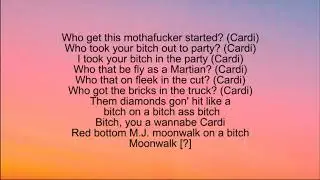 Cardi B Bartier Cardi* Ft 21 Savage LYRICS