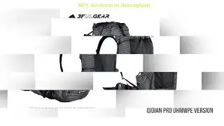 #3F UL GEAR QiDian Pro Backpack Waterproof Outdoor Camping Pack Hiking Bag Climbing Qi Dian UHMWPE