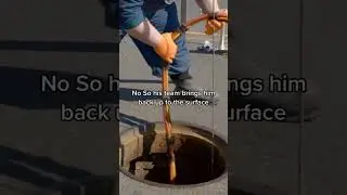 definitely don't want this splashing up in your face#sewer#manhole#plumbing#discovery
