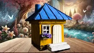 DIY House-Shaped Jewelry Box | Unique Cardboard Craft Idea for Home Decor & Storage