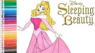 Disney's Sleeping Beauty - Aurora Coloring Book Page