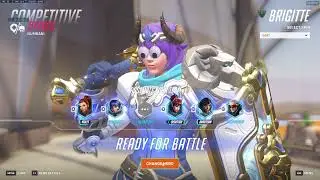 WHAT 3000+ HOURS OF BRIGITTE LOOKS LIKE ! VIOLET BRIGITTE GAMEPLAY OVERWATCH 15 TOP 500