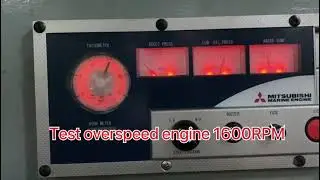 Mitsubishi S6R2-MPTK ||Control Engine Test Overspeed safety divice #overspeed #engine #safetydevice