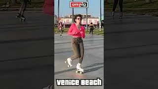 The Funk Phenomenon is strong At Venice Beach roller disco plaza #grind  #veniceskatepark #dance