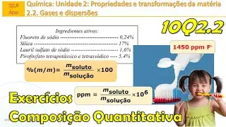 Qual a massa de ião fluoreto na pasta dentífrica? | %(m/m) e ppm | Composição quantitativa