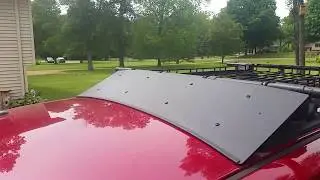 DIY roofrack wind fairing update!