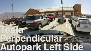 Tesla Perpendicular Autopark Left Side