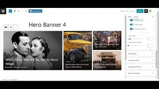 How to insert and customize Hero Banner 4 block in WordPress?