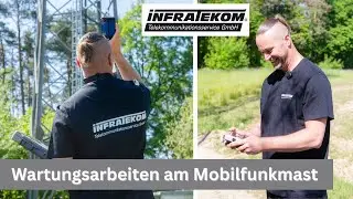 Wartungsarbeiten am Mobilfunkmast