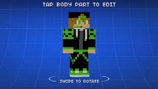 [PIXEL GUN 3D] HOW TO MAKE A GREEN COOL BOY SKIN! [EASY]