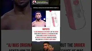 Anthony Joshua Moved Seats Before Crash 🔥 #boxing