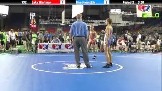 Cadet 132 - Jake Hartman (Pennsylvania) vs. Ben Hornickle (Wisconsin)