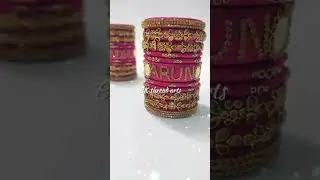 Happy bride|Sindhu❤️Arun|#bridalbangles #silkthreadbangles #threadbangles #bkthreadarts #namebangles